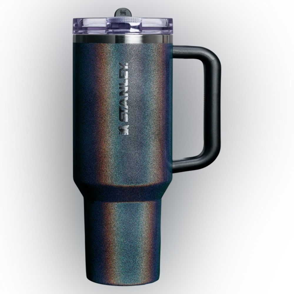 NEW NIB Stanley Midnight Glitz Quencher ProTour Flip Straw Tumbler 40 OZ